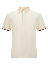 Gucci White Web Polo Shirt White