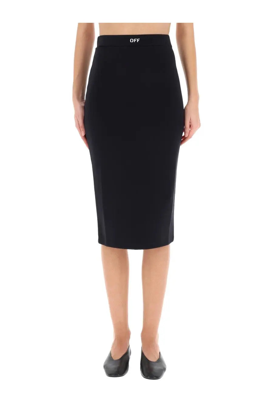 Off-White Women's Midi Skirt Black