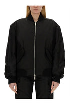 Off-White Women's Nylon Bomber Jacket Black