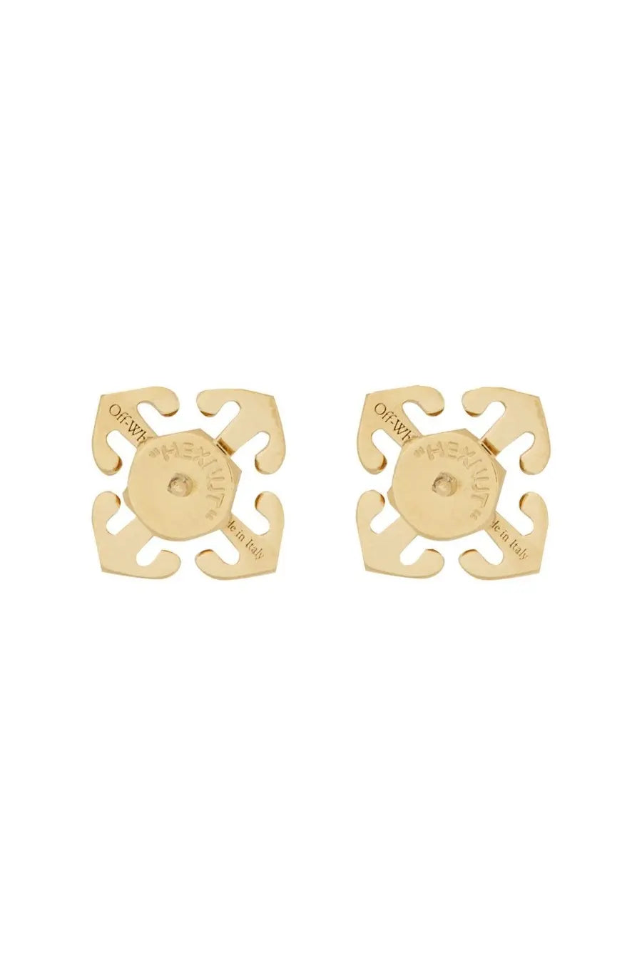 Off-White Women's Arrow Mini Earrings Gold, view 2