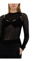 Off-White Women's Top Net Black, view 4
