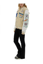 Off-White Women's Varsity Jacket Beige, view 2
