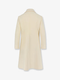 Gucci Women's White Wool Crêpe Coat White