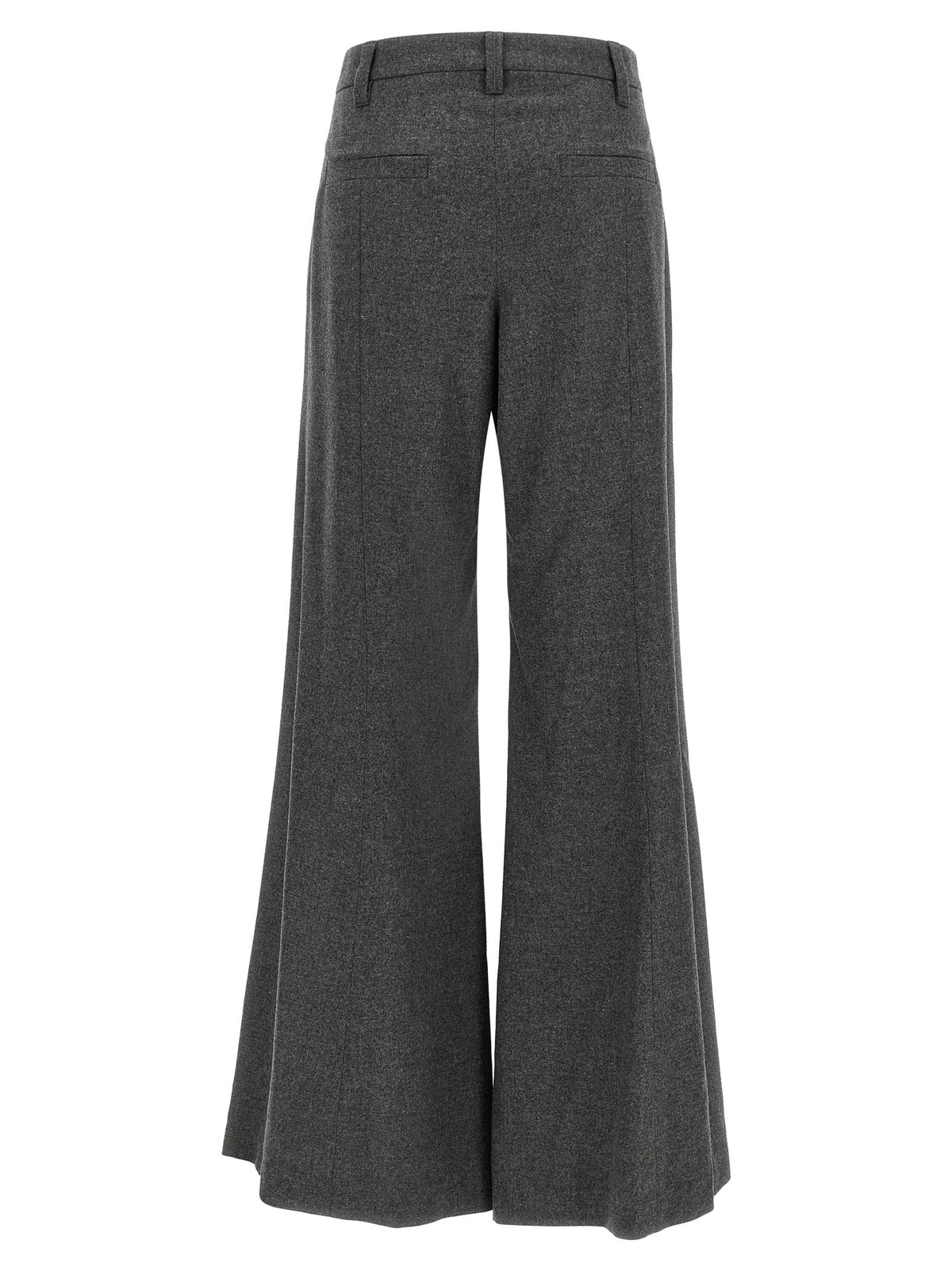 Brunello Cucinelli Wide Flare Pants Grey