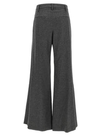 Brunello Cucinelli Wide Flare Pants Grey