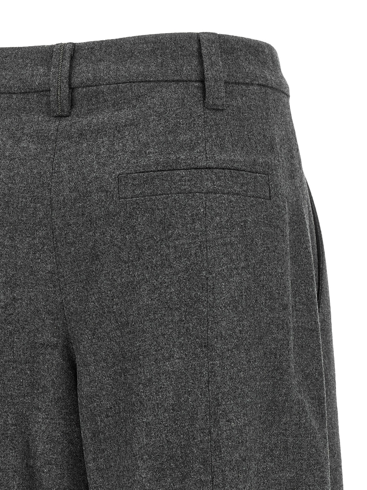 Brunello Cucinelli Wide Flare Pants Grey