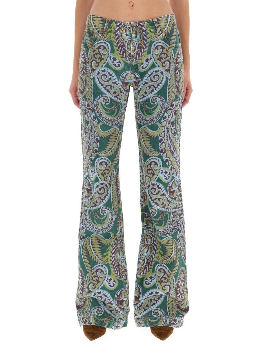 Etro Women's Wide Jeans Blue