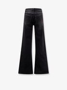 Balenciaga Women's Wide Leg Black Denim Trousers Black, view 4