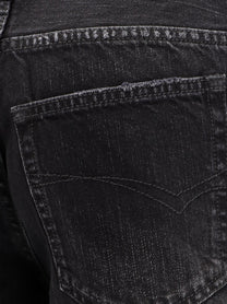 Balenciaga Women's Wide Leg Black Denim Trousers Black