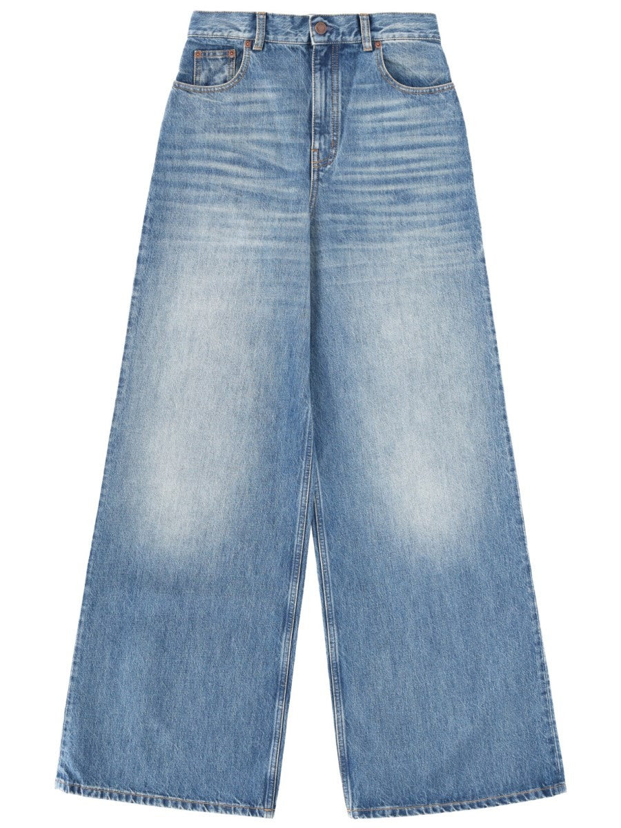 Chloé Women's Wide Leg Jeans Blue