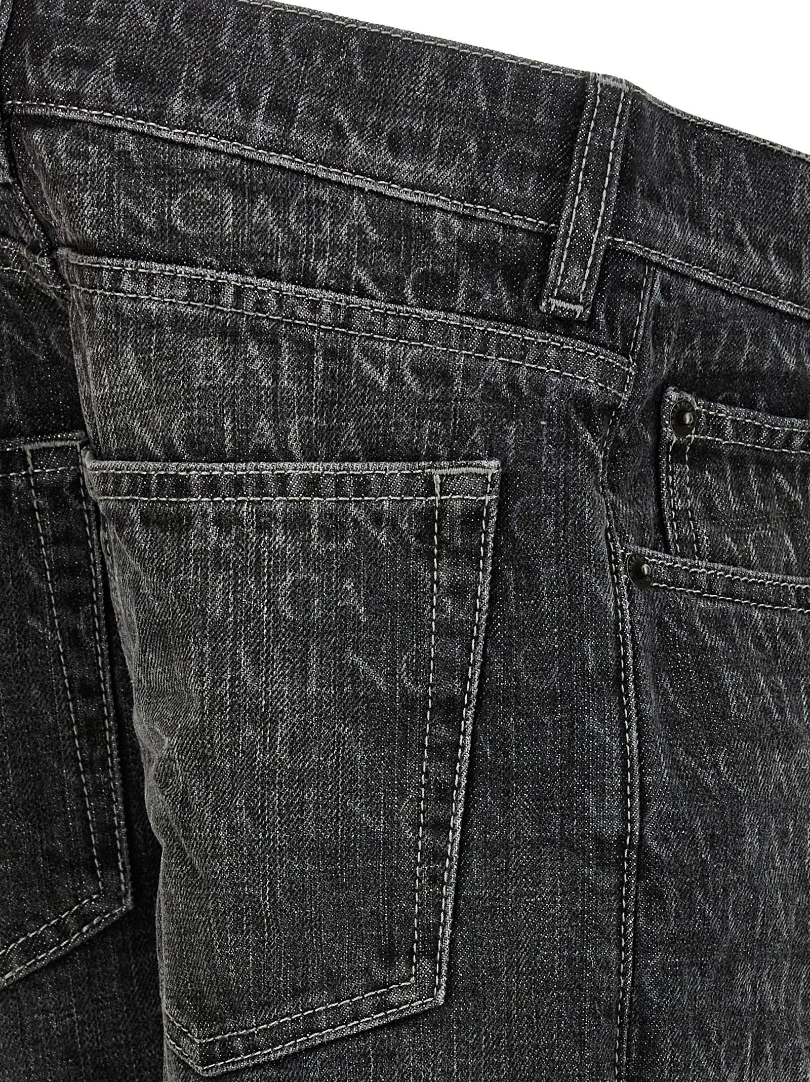 Balenciaga Wide Leg Jeans Black