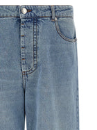 Ami Paris Men's Blue Denim Jeans Blue, view 3