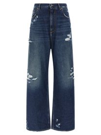 Dolce&amp;Gabbana Wide Leg Jeans Blue