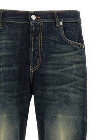 Alexander McQueen Wide Leg Jeans Blue