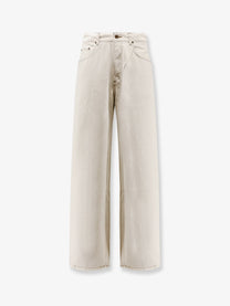 Celine Men's Wide Leg Jeans White Celine