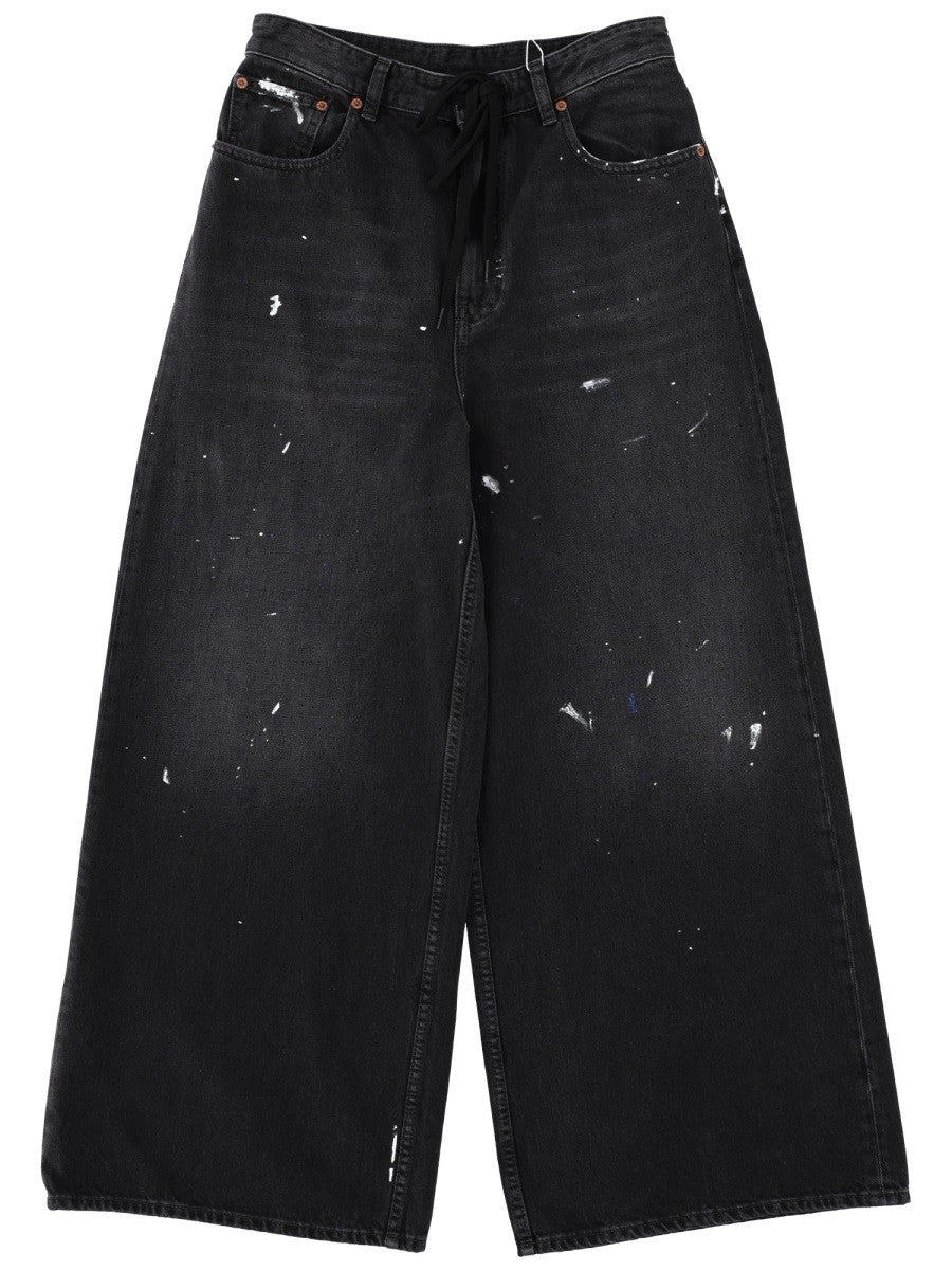 MM6 Maison Margiela Women's Wide Leg Jeans Black
