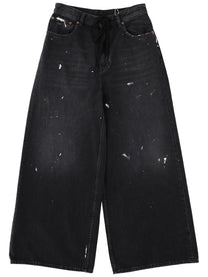 MM6 Maison Margiela Women's Wide Leg Jeans Black