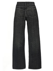 Balenciaga Wide Leg Jeans Black