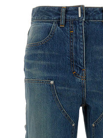 Givenchy Wide Leg Jeans Blue