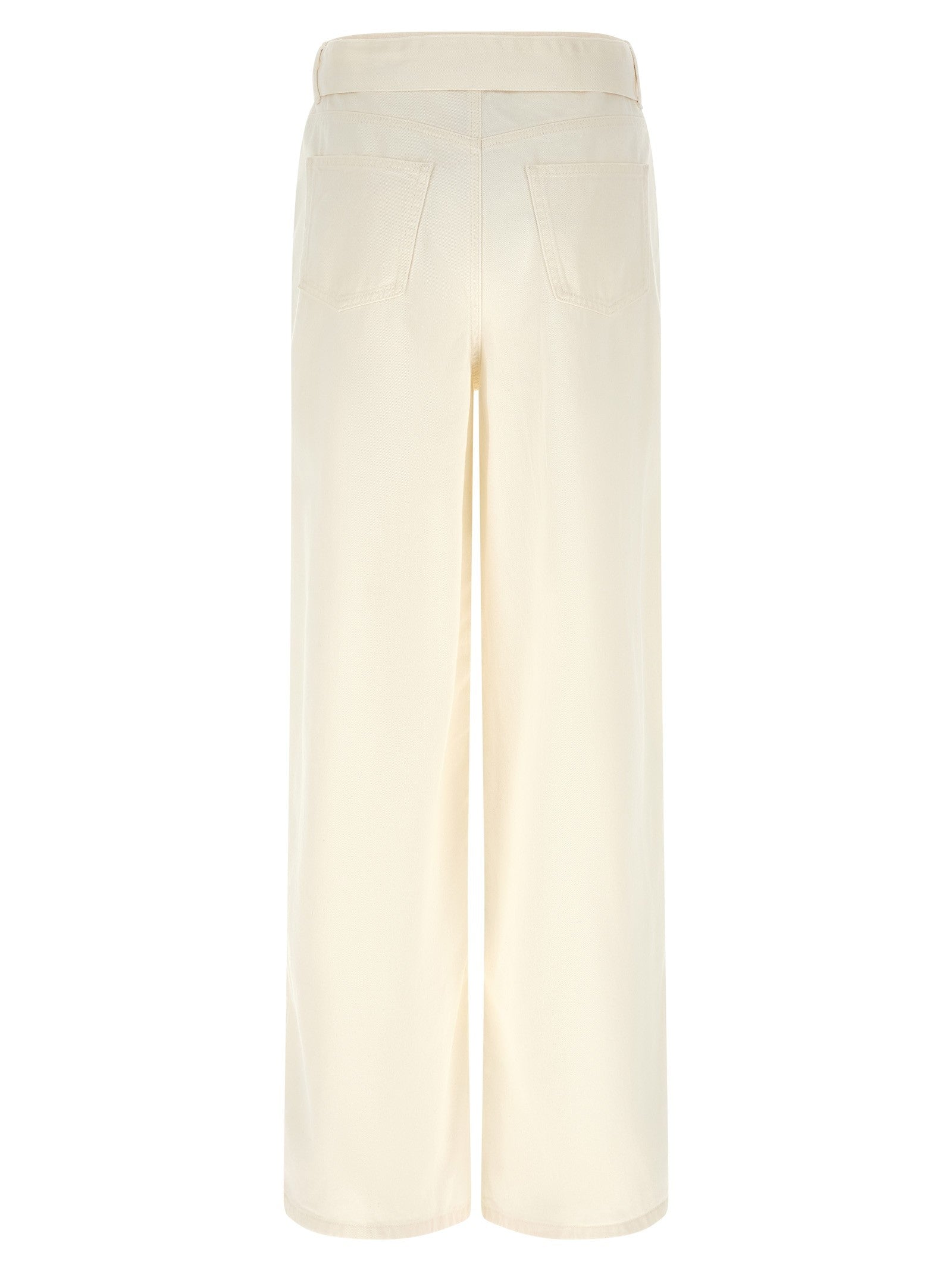 Twin Set Wide Leg Jeans White