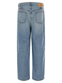 Ami Paris Men's Blue Denim Jeans Blue
