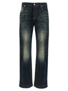 Alexander McQueen Wide Leg Jeans Blue