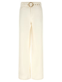 Twin Set Wide Leg Jeans White