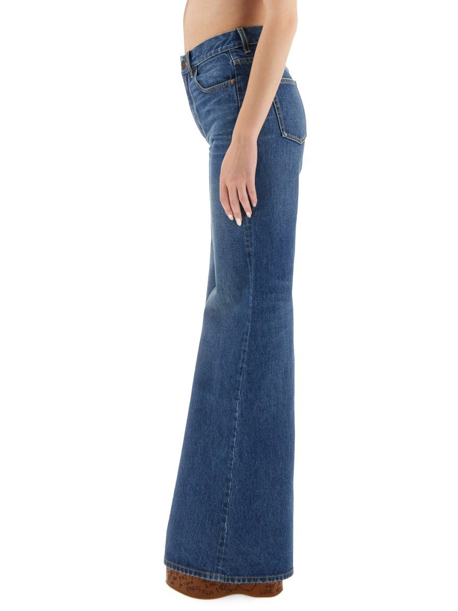 Chloé Women's Wide Leg Jeans Blue Chloé