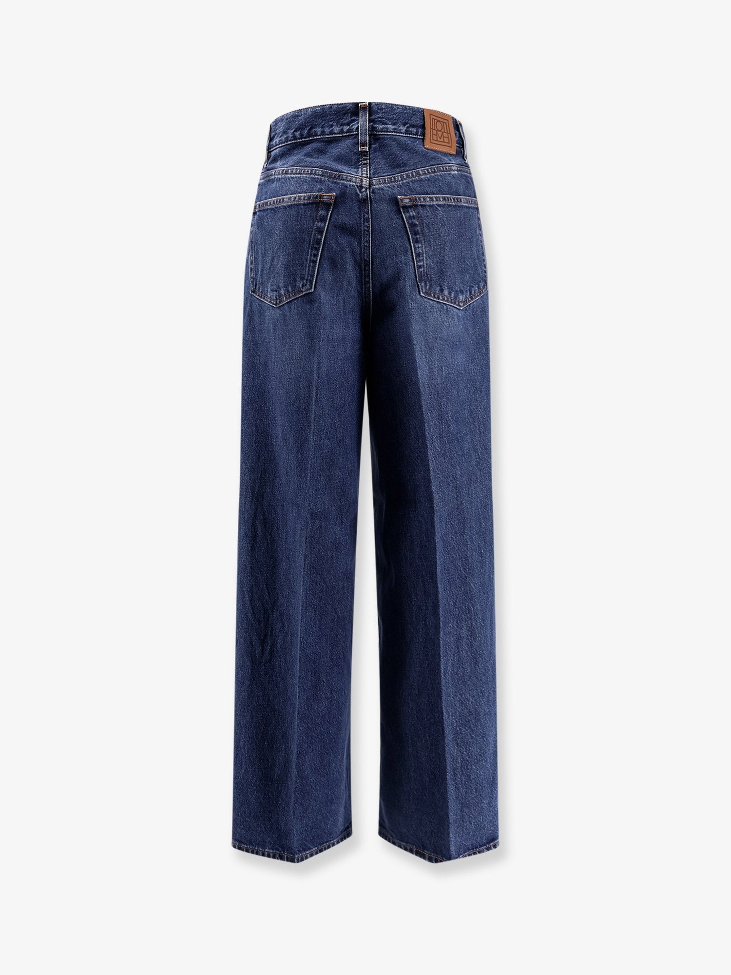 Toteme Women's Organic Cotton Wide Leg Jeans Blue
