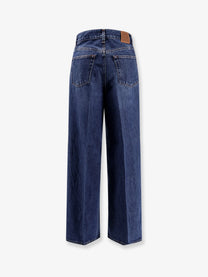 Toteme Women's Organic Cotton Wide Leg Jeans Blue
