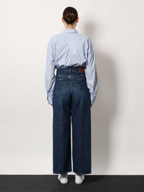Toteme Women's Organic Cotton Wide Leg Jeans Blue