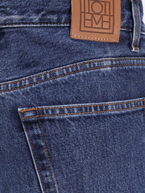Toteme Women's Organic Cotton Wide Leg Jeans Blue