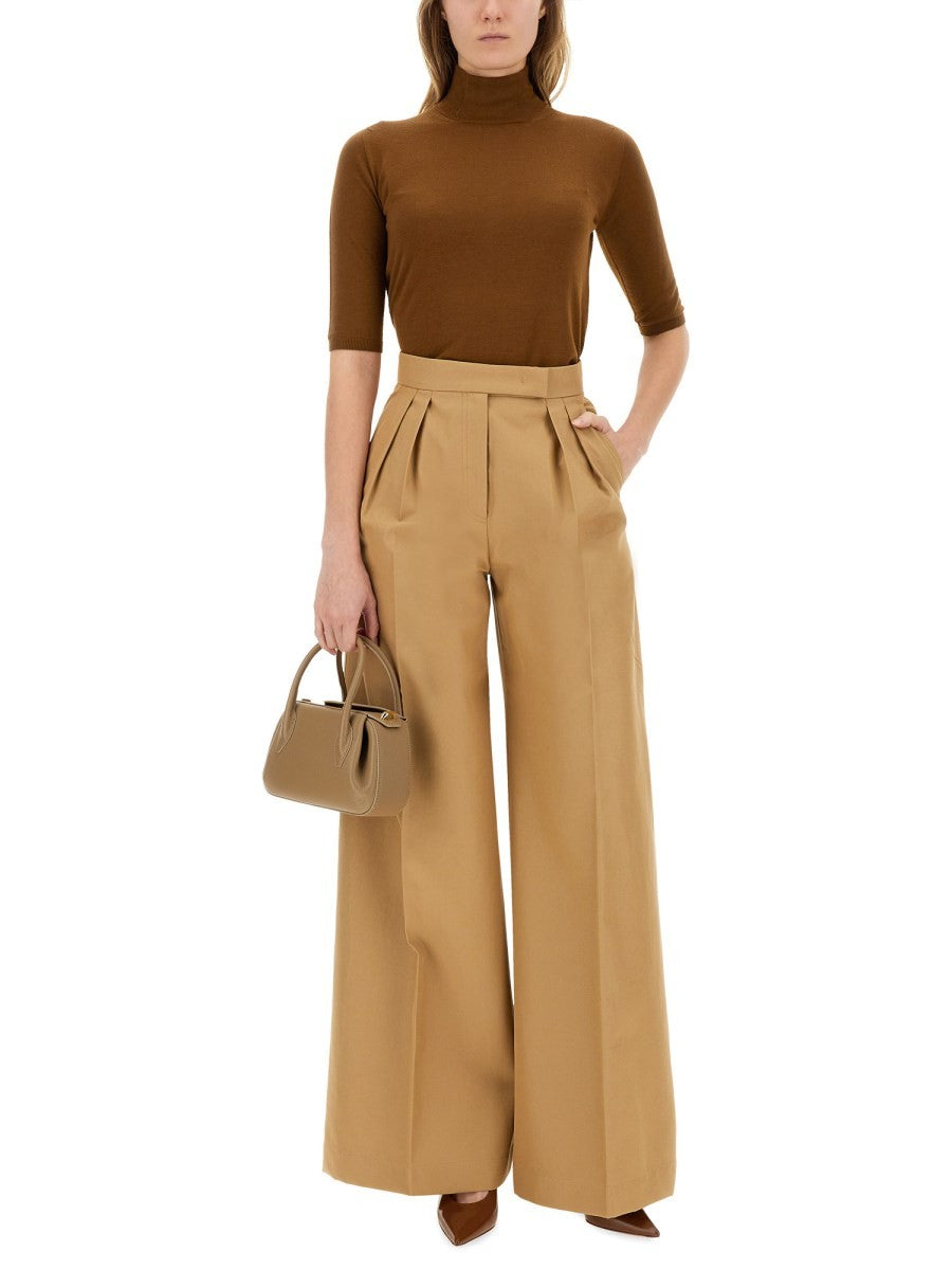 Max Mara Women's Wide Leg Pants Beige, view 3