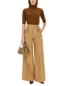 Max Mara Women's Wide Leg Pants Beige, view 3