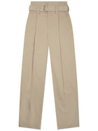 Bottega Veneta Women's Wide Leg Pants Beige