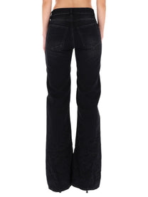 Balenciaga Women's Wide Leg Pants Black Balenciaga