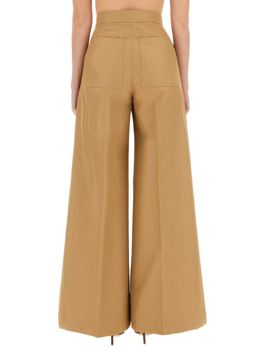 Max Mara Women's Wide Leg Pants Beige