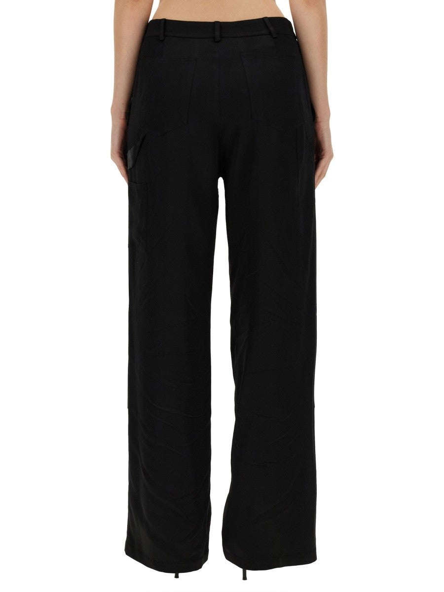 Moschino Jeans Women's Wide Leg Pants Black, view 3