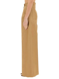 Max Mara Women's Wide Leg Pants Beige, view 4