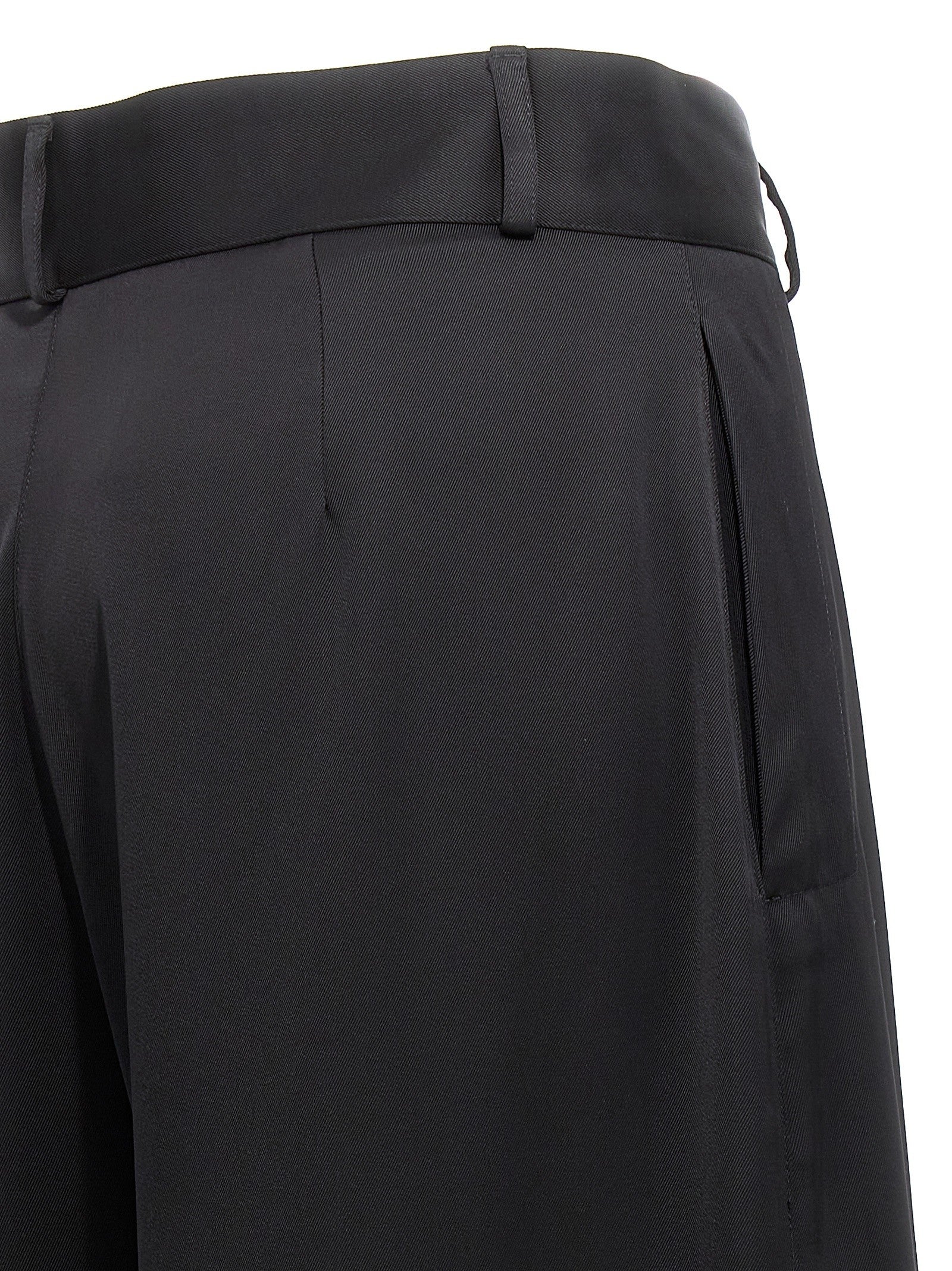 Jil Sander Wide Leg Pants Black