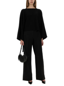 Max Mara Women's Wide Pants Fernet Black