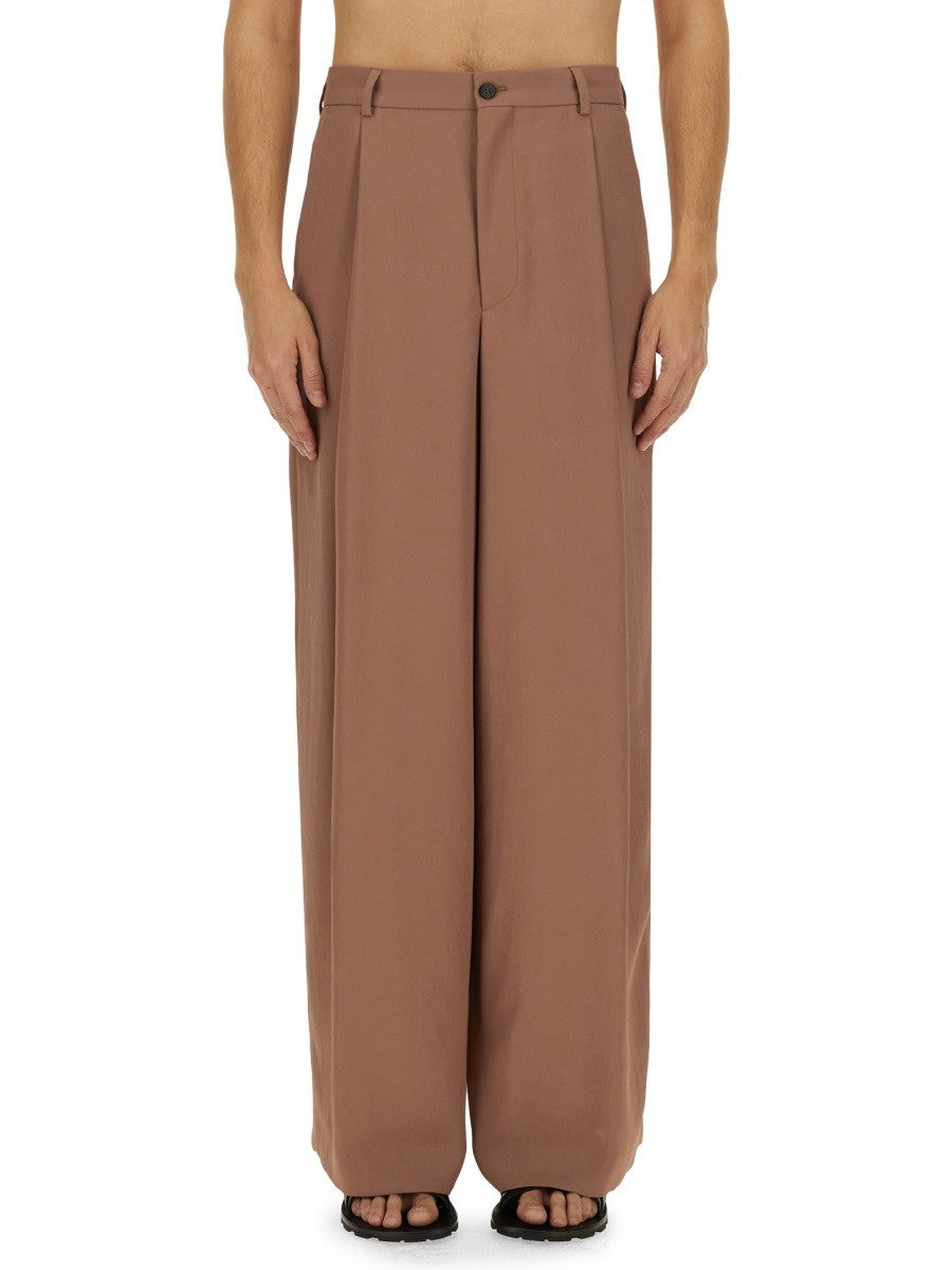 Dries Van Noten Men's Wide Pants Blue