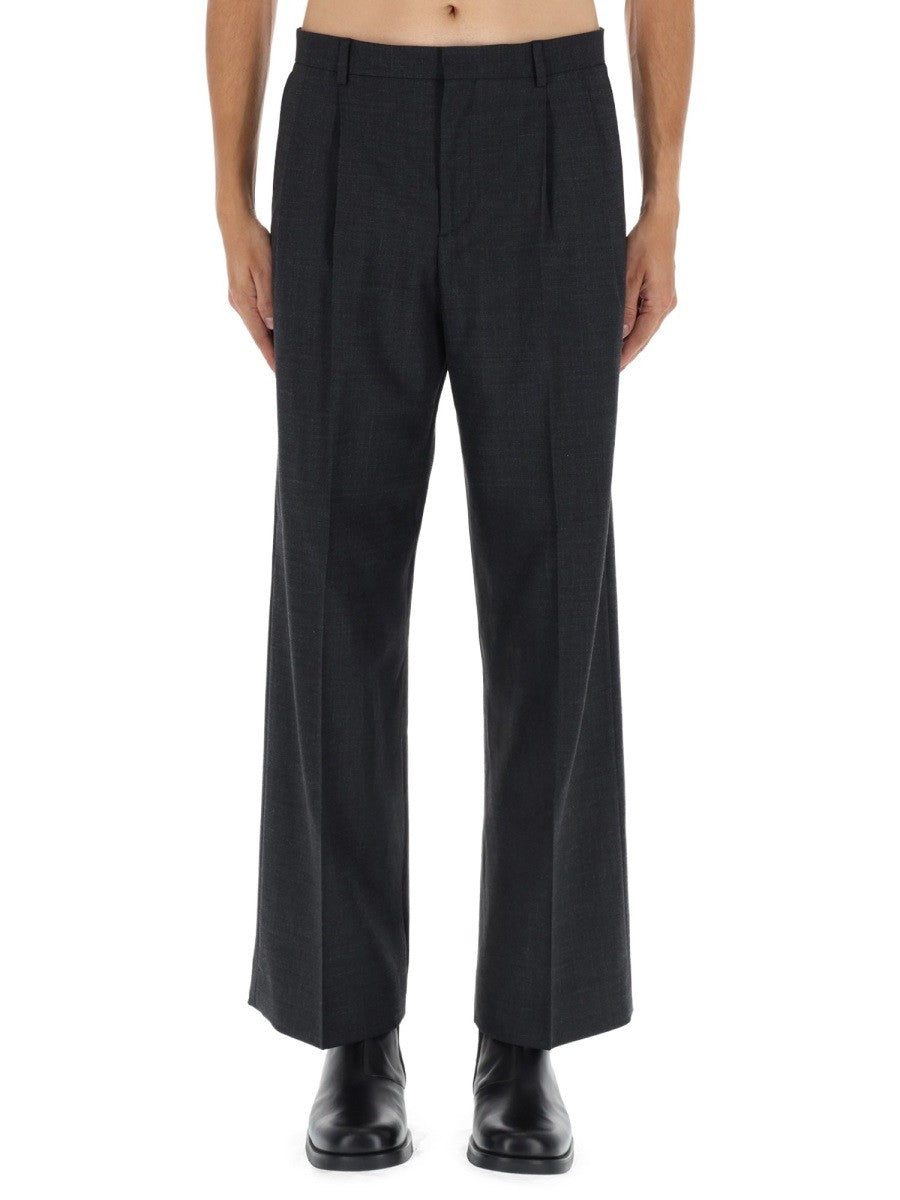 Sunflower Men's Wide Pleated Pants Grey