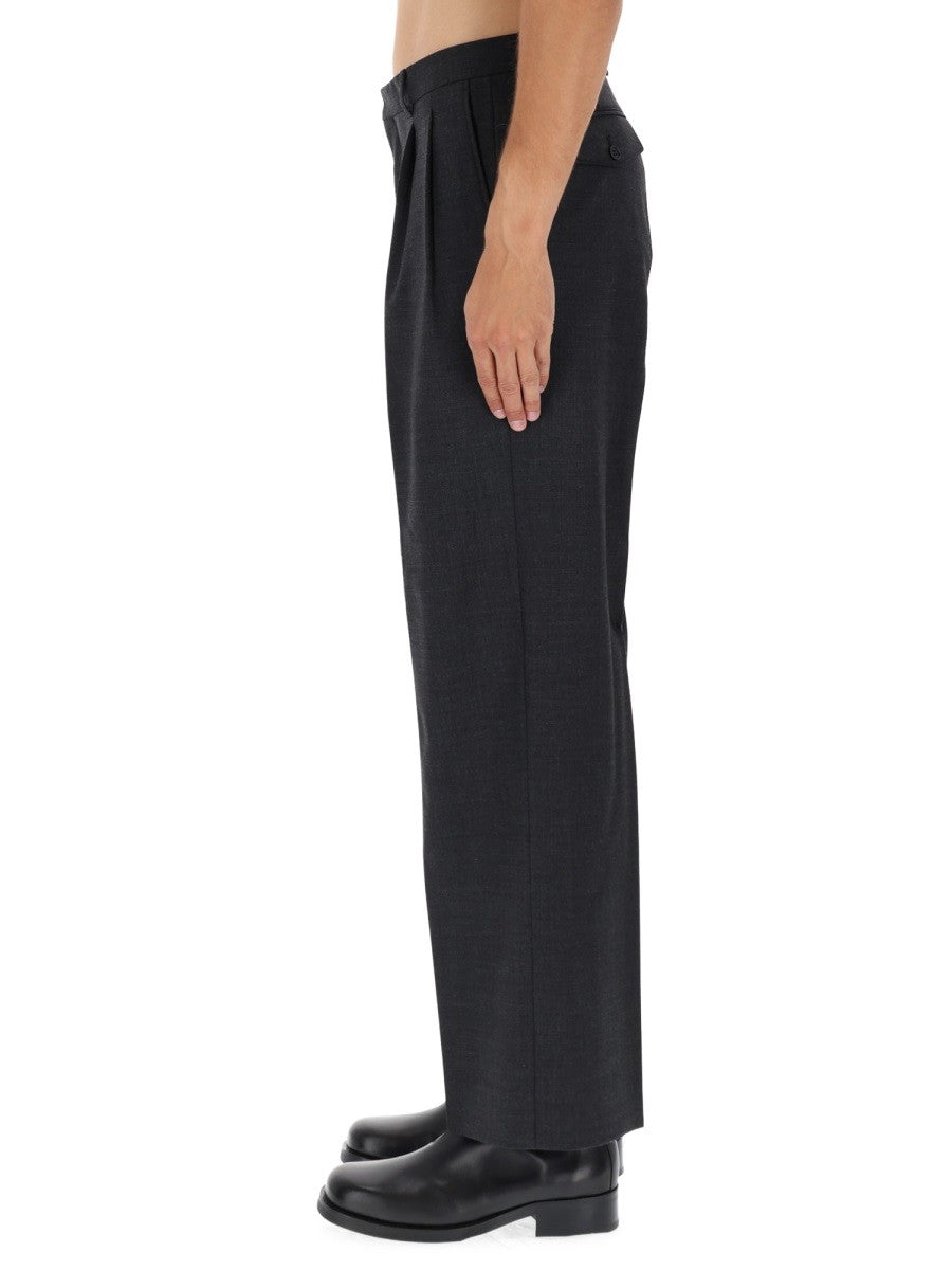 Sunflower Men's Wide Pleated Pants Grey