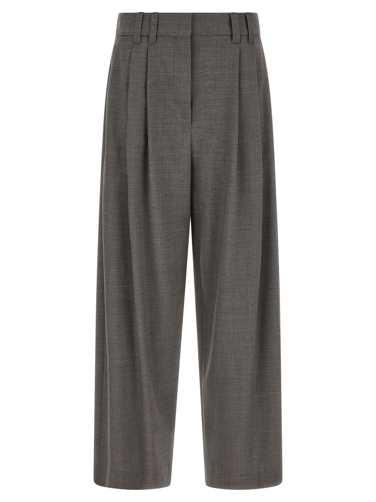 Brunello Cucinelli Wide Range of Trousers Grey