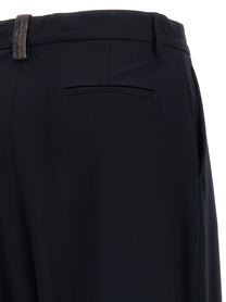 Fabiana Filippi Wide Range of Trousers Blue