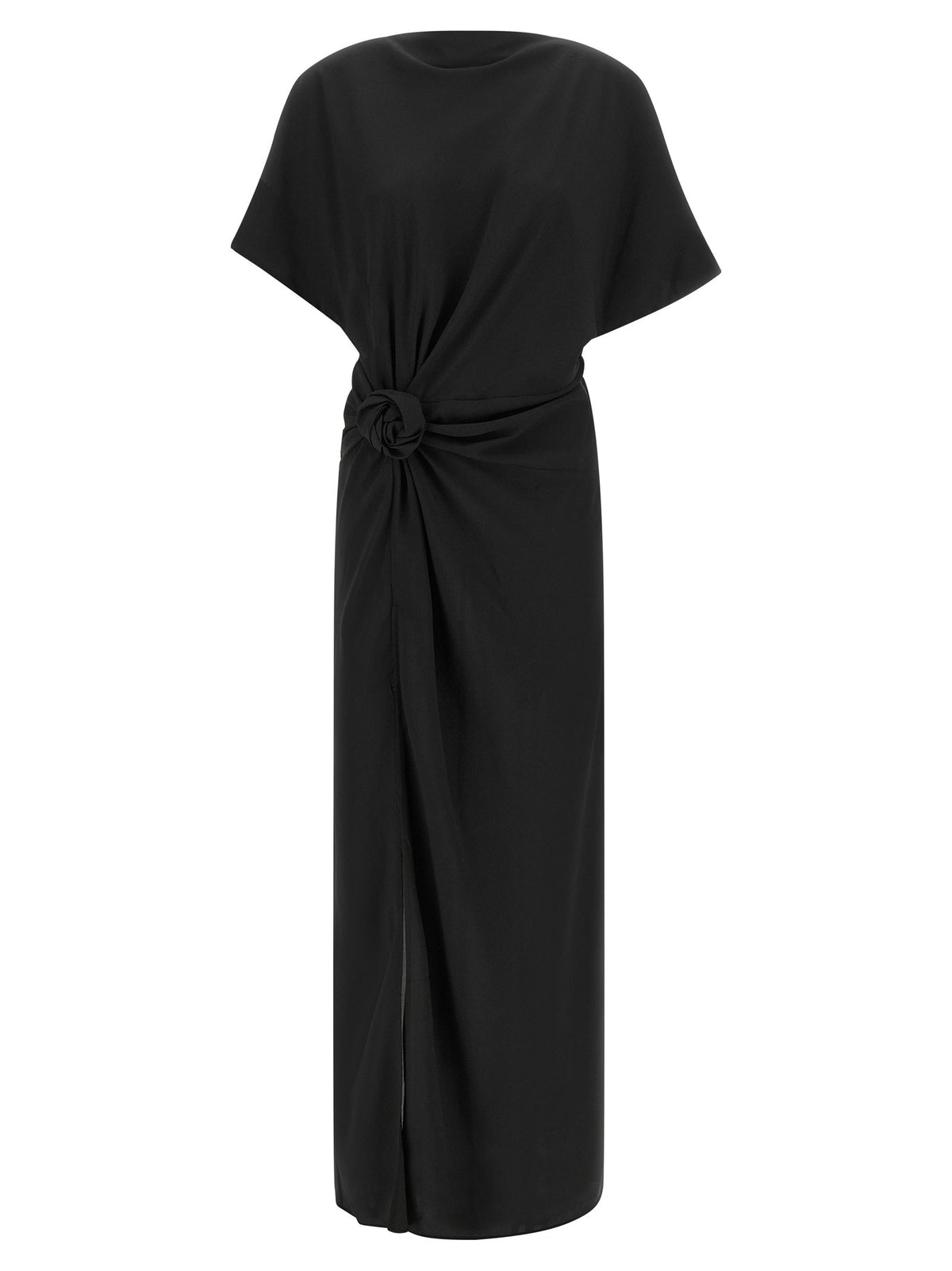 ROTATE Birger Christensen Wide Slit Dress Black