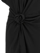 ROTATE Birger Christensen Wide Slit Dress Black