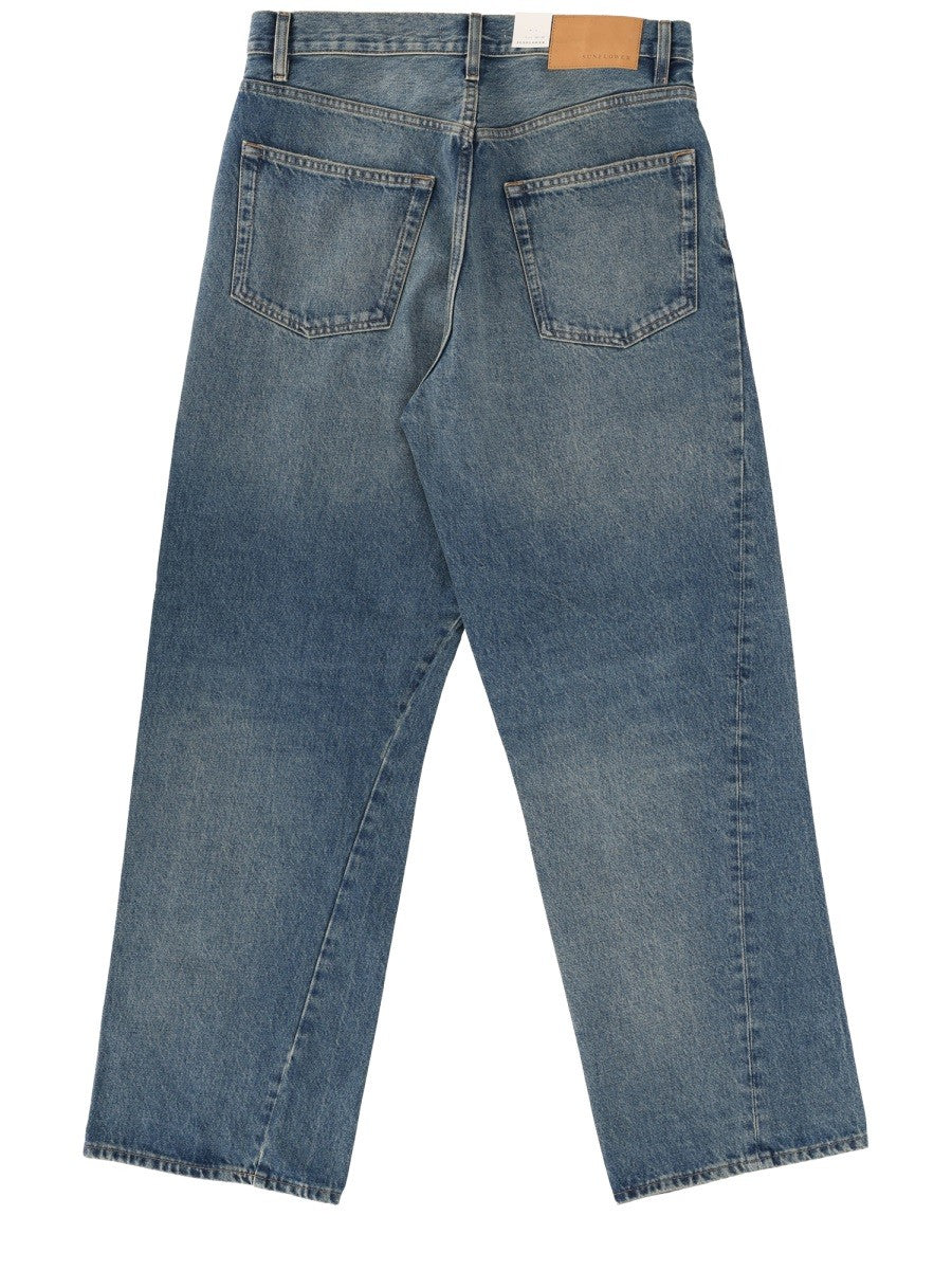 Sunflower Men's Wide Twist Jeans Blue