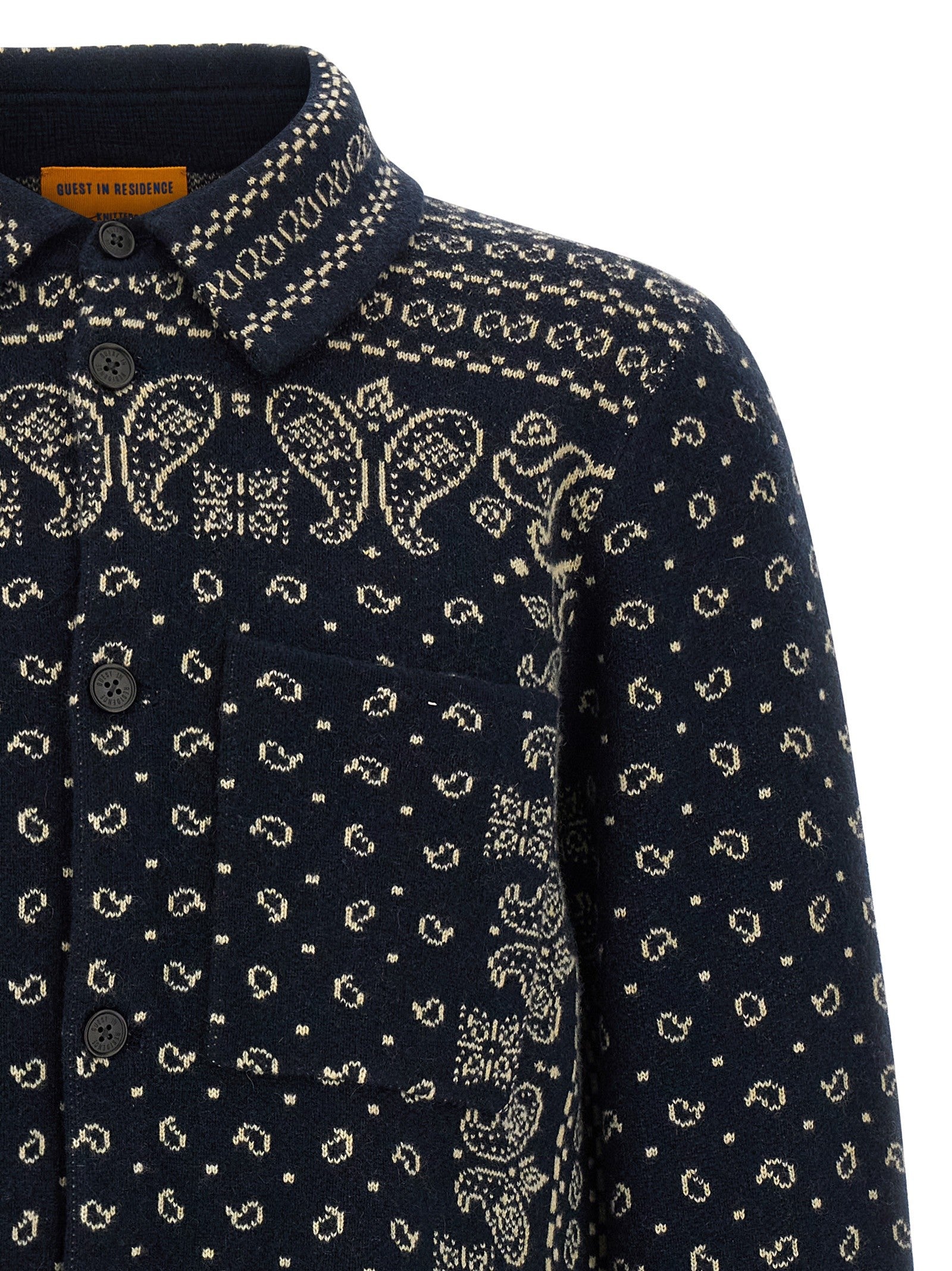 Guest In Residence Wild Rag Shirt Blue